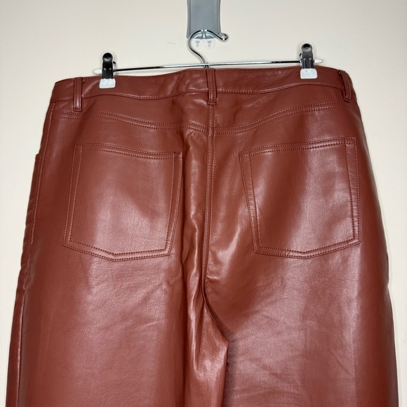 ARITZIA Melina Cognac Vegan Leather Pants - Picture 10 of 12
